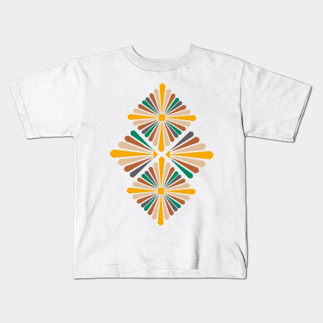 Autumn mosaic Kids T-Shirt by Artlove